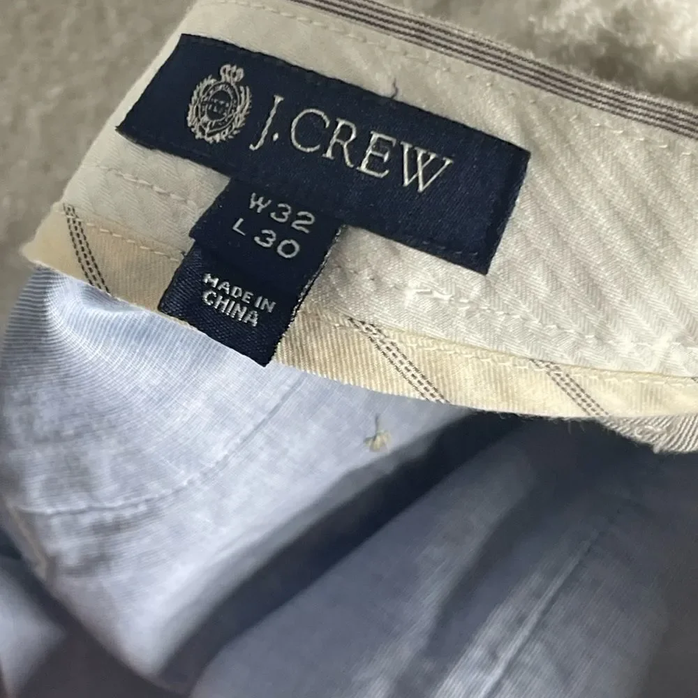 J Crew Men’s Micro Striped Dress Pants Size 32X30